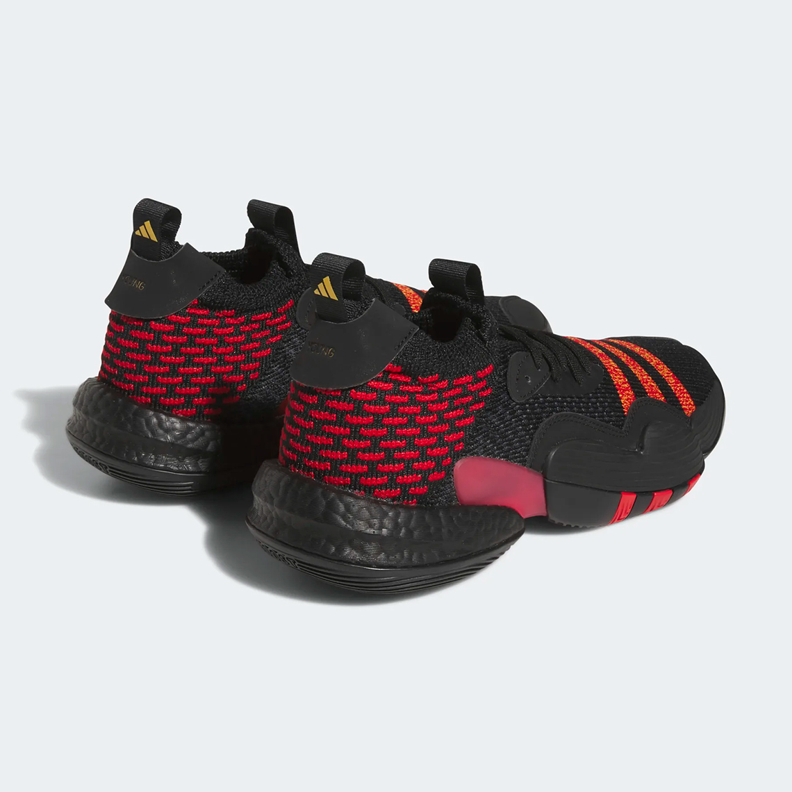 adidas kasut trae young 2 core black better scarlet bold gold HQ0986 2