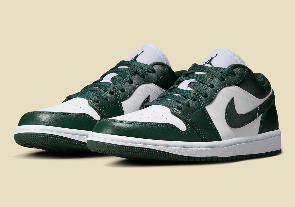 Air jordan green outlet and white