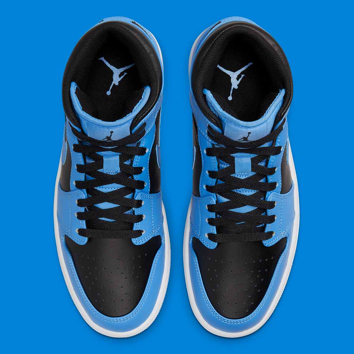 The Air Jordan 1 Mid University Blue Black Comes In Full Family