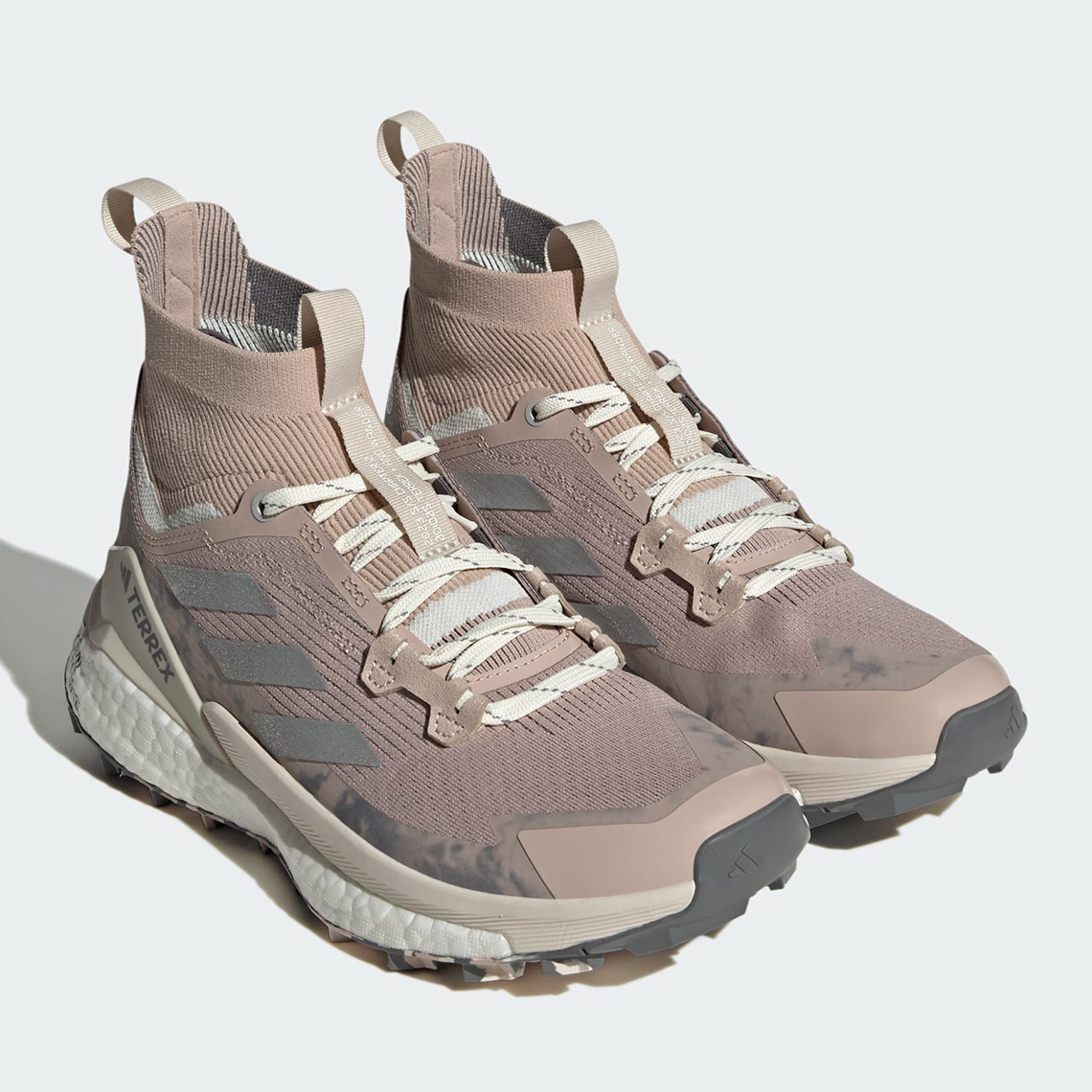 And Wander Adidas Terrex Free Hiker 2 Womens Wonder Taupe Matte Silver Olive Strata Hq1443 4