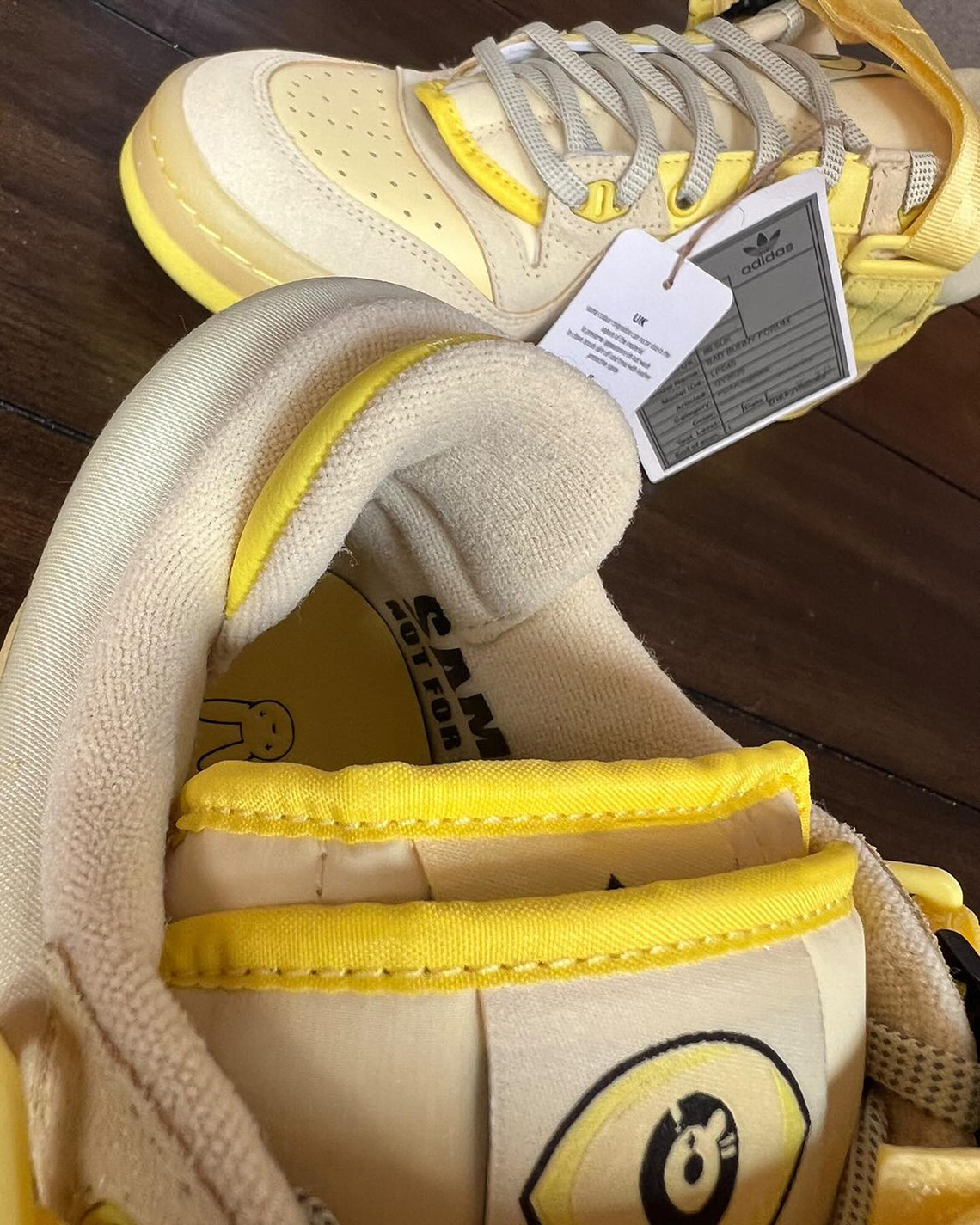 bad bunny adidas forum buckle yellow sample 2