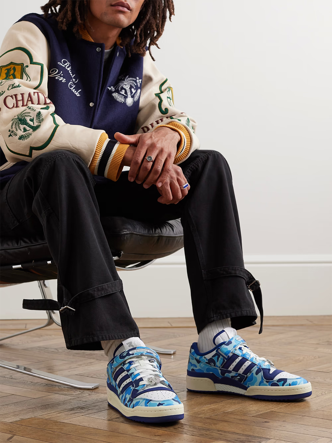 BAPE×adidas Forum 84 LowメインカラーBlueCamo