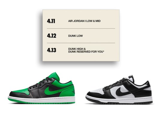 Panda Dunks And Air Jordan 1s Releasing During The Nike 3 Days Of Drops Event