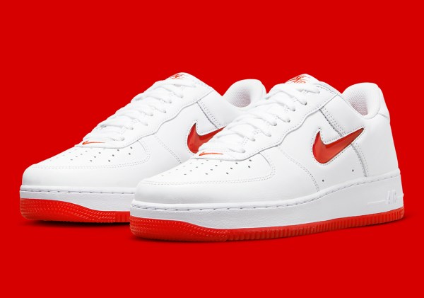 nike air force 1s red and white