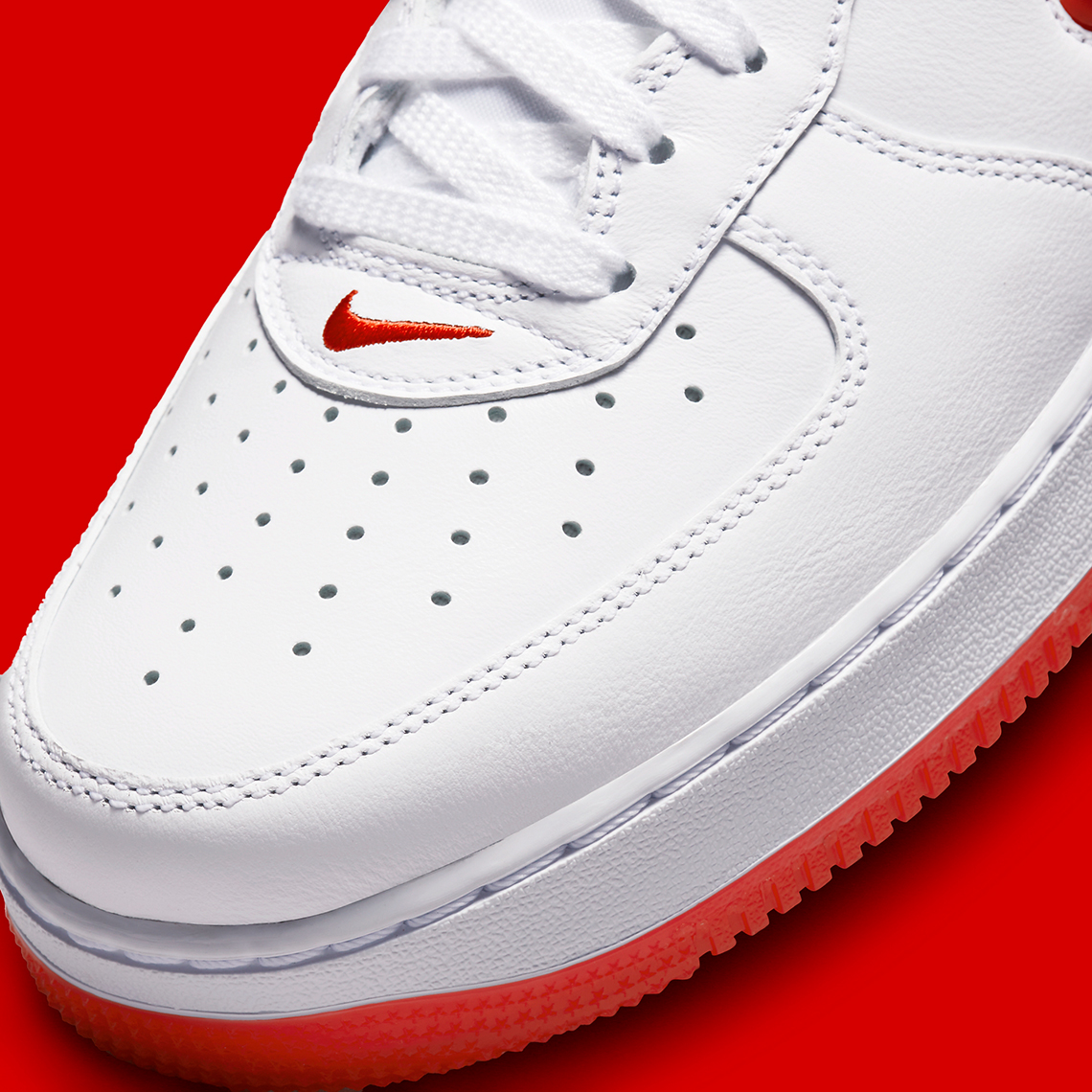 Footwear Nike Air Force 1 Color of the Month 'White University Red'  (FN5924-101)