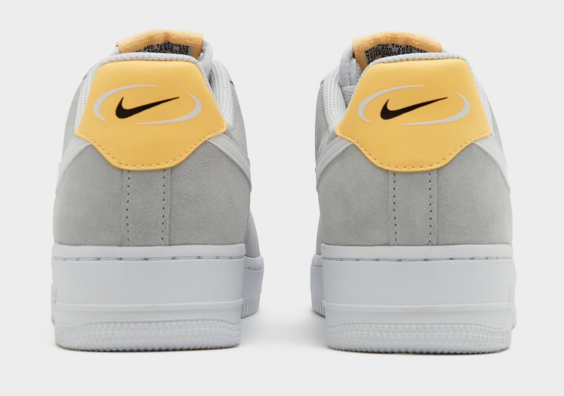 nike air force 1 low grey white yellow oval swoosh 1