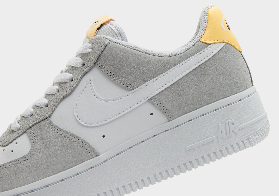 nike air force 1 low grey white yellow oval swoosh 2