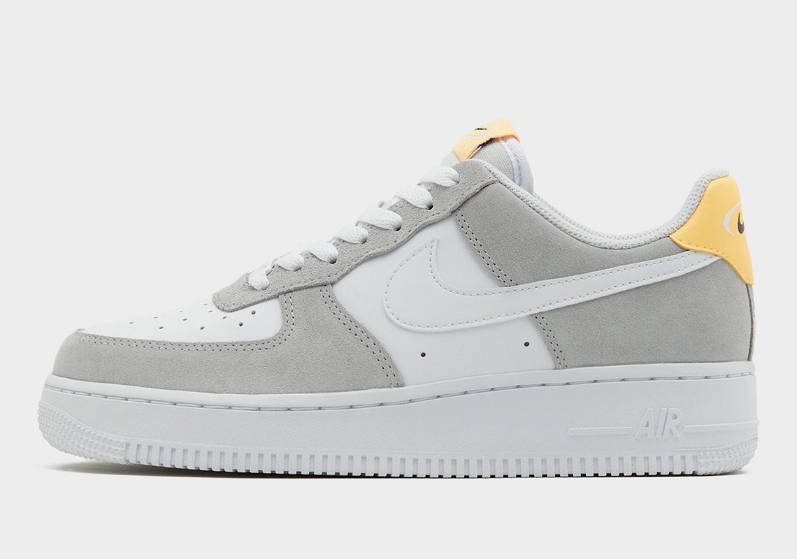 nike air force 1 low grey white yellow oval swoosh 6