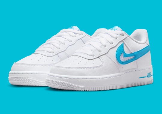 An All New Cut-Out Aesthetic Lands On The Nike Air Force 1 Low "Aquatone"