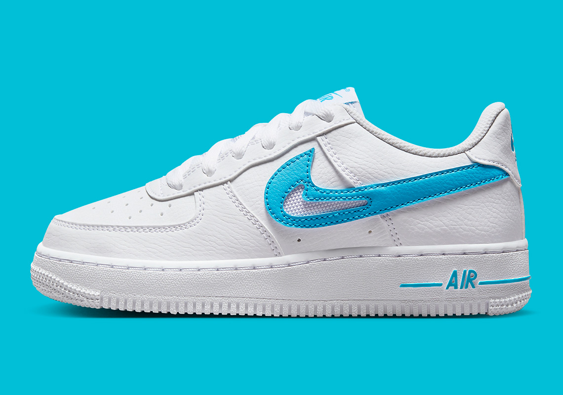 nike air force 1 low gs cut out aquatone FN7793 100 8