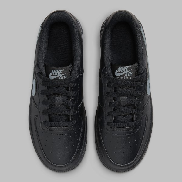 Nike Air Force 1 Low GS Cut Out Black Grey FQ2413-001 | SneakerNews.com