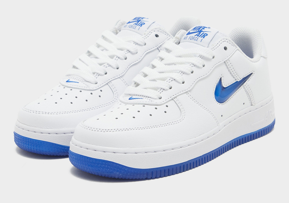 nike air force 1 low jewel color of the month white royal blue 4