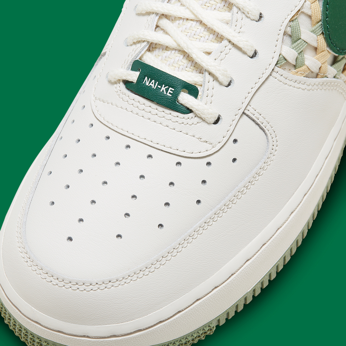 Nike Air Force 1 'Nai-Ke' Green Canvas Release Info - JustFreshKicks