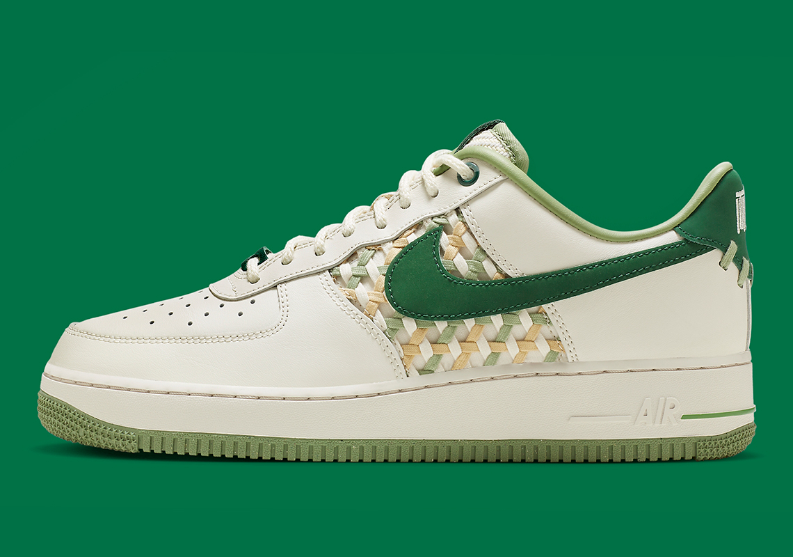 Nike Air Force 1 'Nai-Ke' Green Canvas Release Info - JustFreshKicks