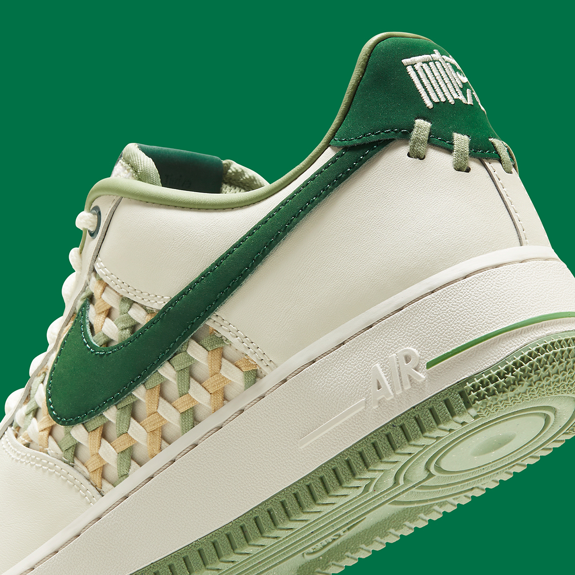 Nike Air Force 1 Low “NAI-KE” FN0369-100 Sail/Gorge Green - SoleSnk