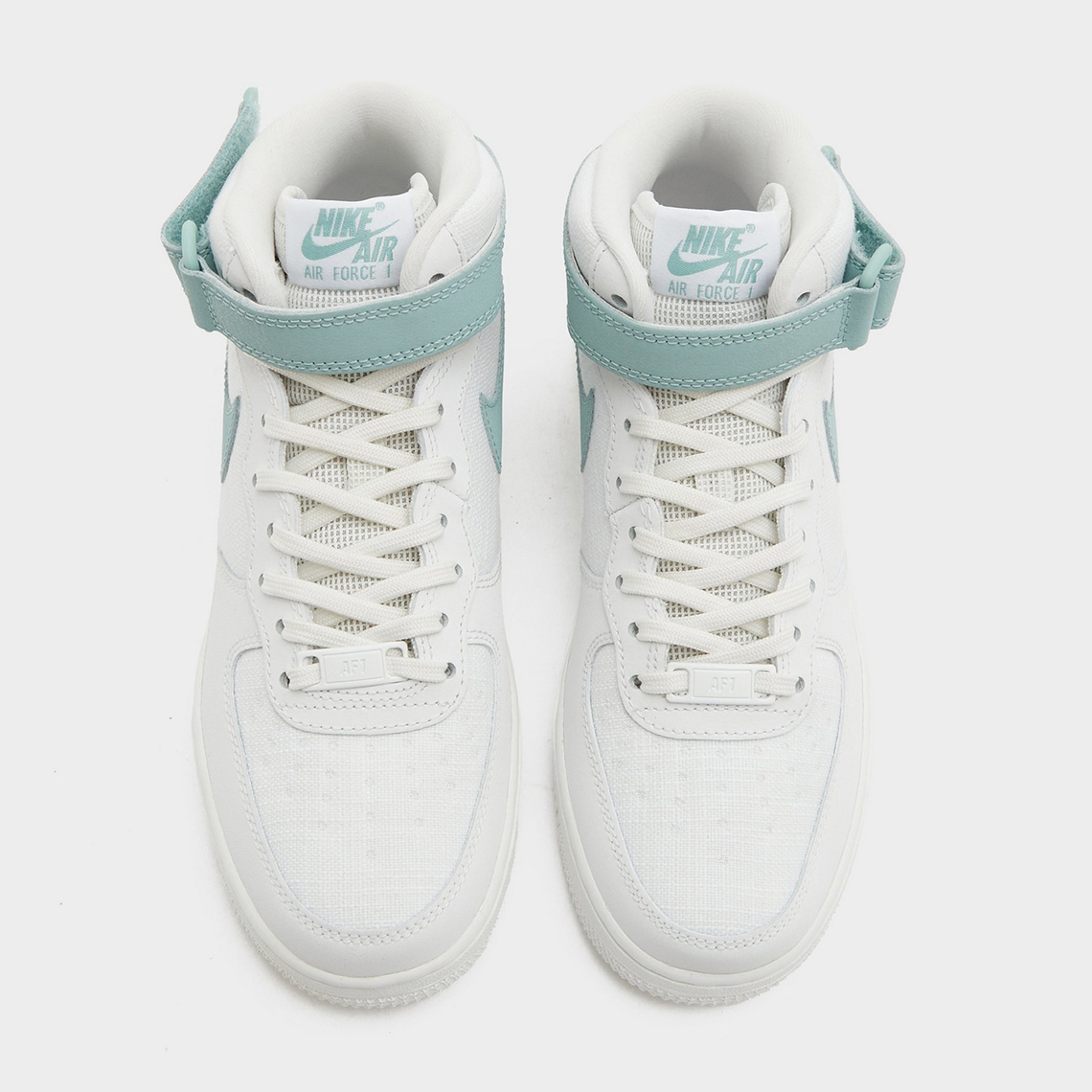 Nike Air Force 1 Mid Light Bone Seafoam Green 5