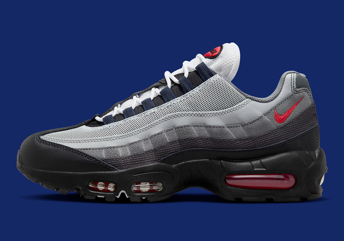 nike air max 95 grey red