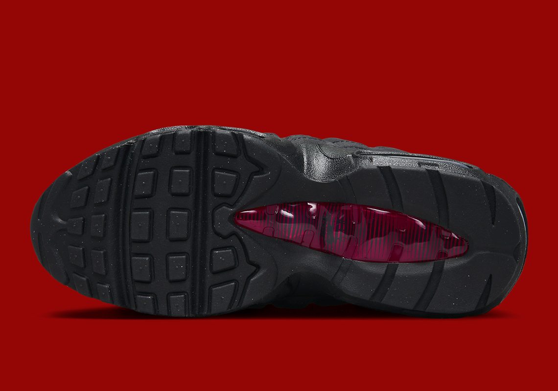 Nike Air Max 95 Gs Black Red Fq2430 001 4
