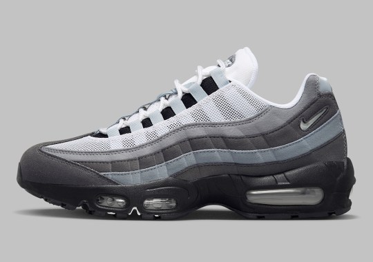 A Jewel Swoosh Lands On This Grey-Heavy Nike Air Max 95