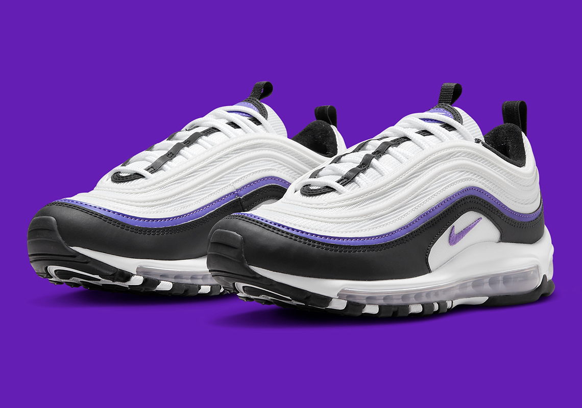 A Vibrant "Action Purple" Accents The Nike Air Max 97