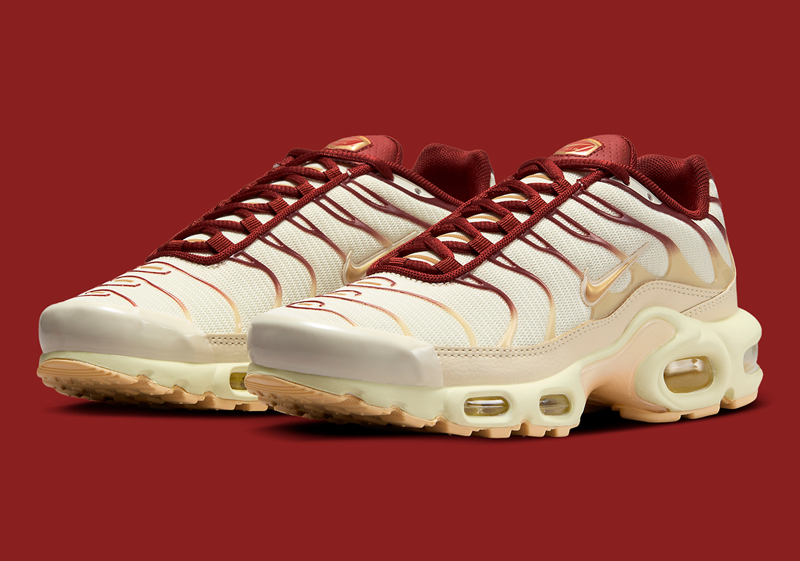 Team Red And Gold Inject A Royal Treatment Within The Nike Air Max Plus
