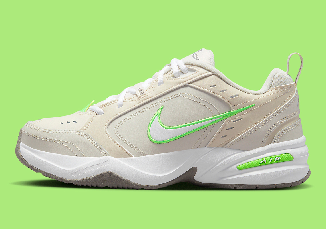 "Impact Green" Animates The Dad-Approved Nike Air Monarch IV