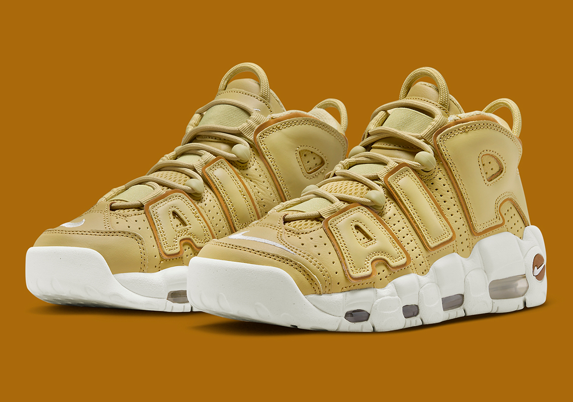 The Nike Air More Uptempo Comes Cast In Bright Gold