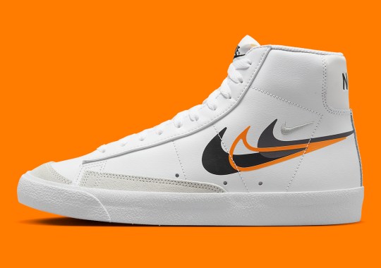 Nike Stacks Multiple Swooshes Over Top This Blazer Mid ’77