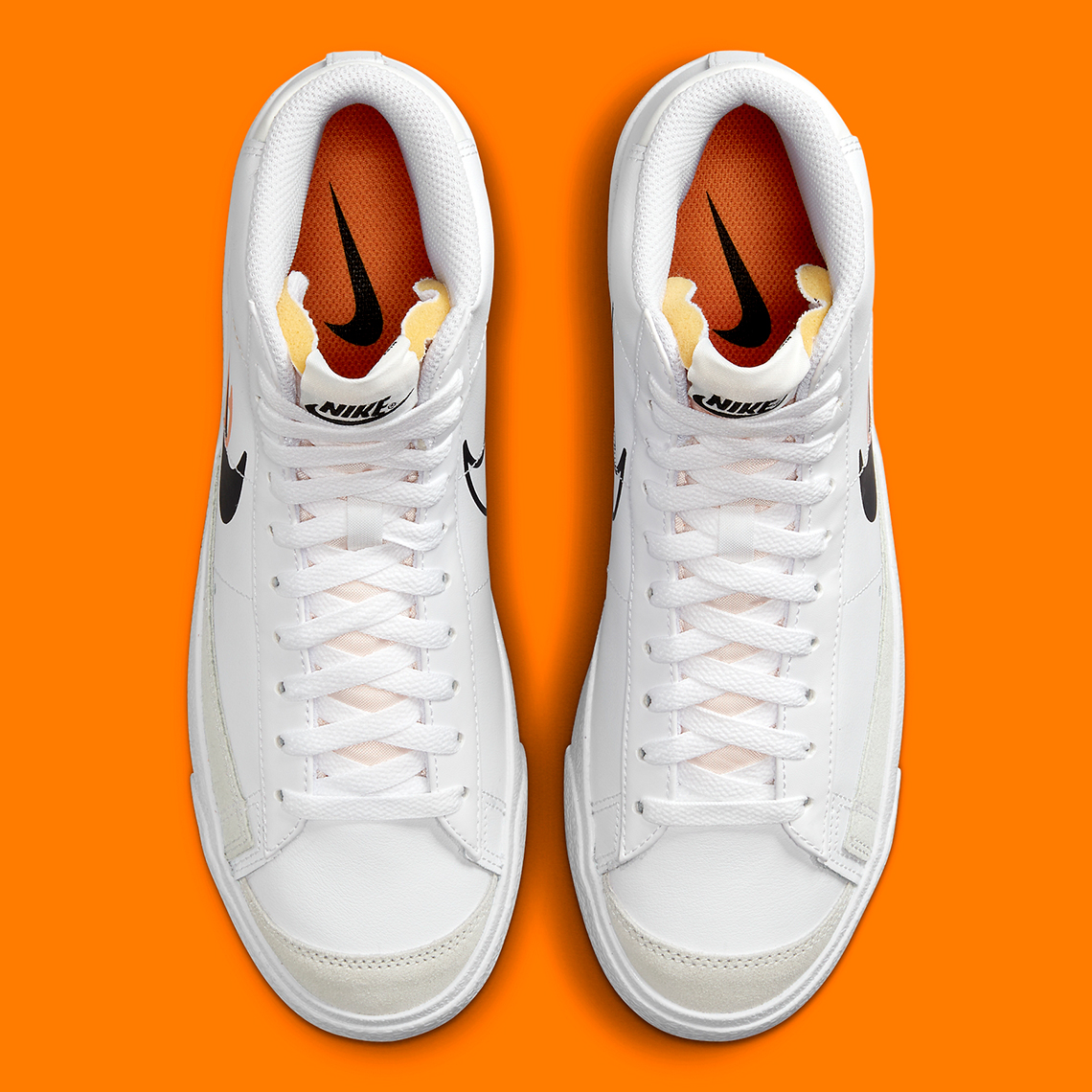 Nike NIKE AIR JORDAN 1 HI RETRO OG BLACK VARSITY RED-WHITE Double Swoosh White Black Orange Fn7809 100 6