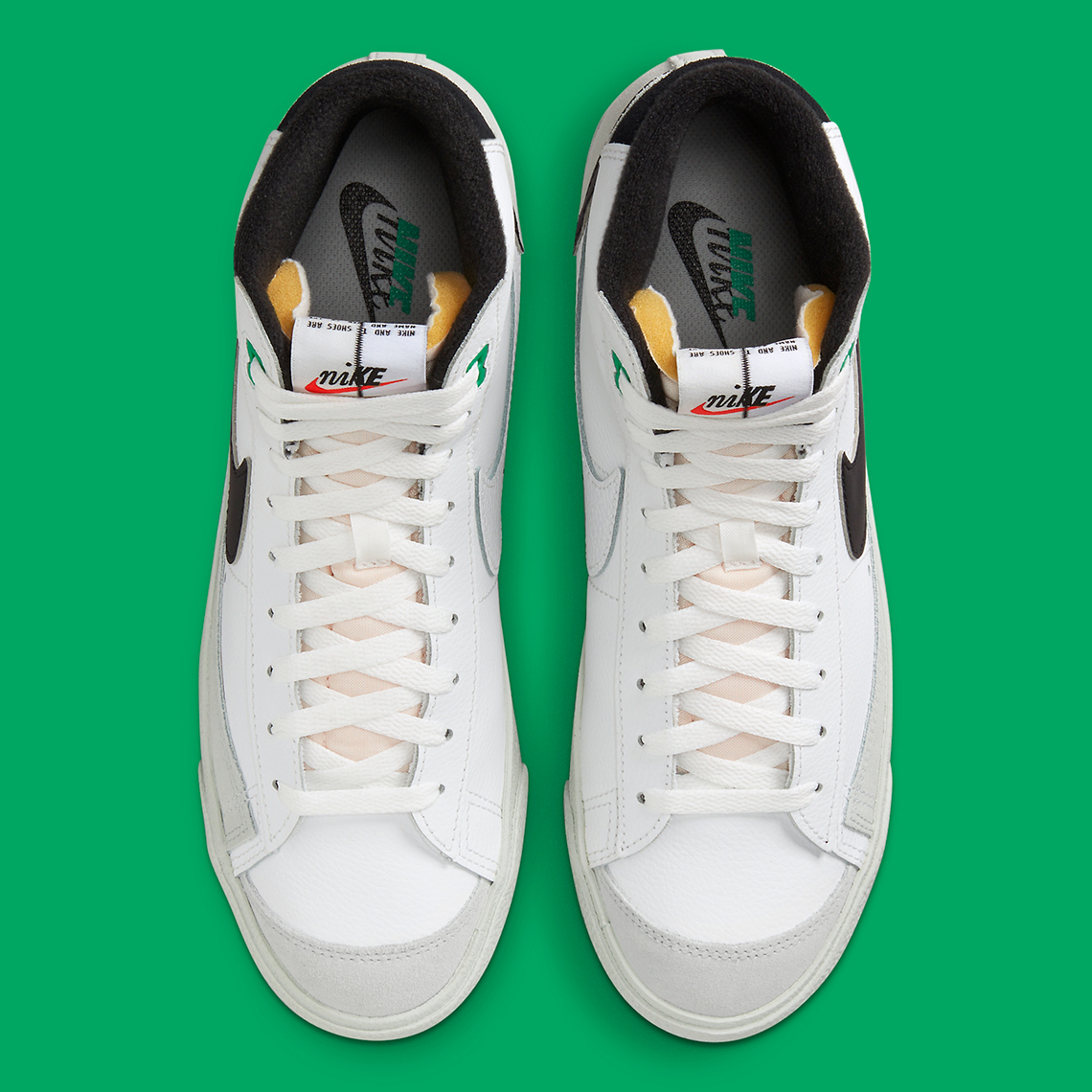 Nike Blazer Mid Split White Black Green Dz2542 100 2