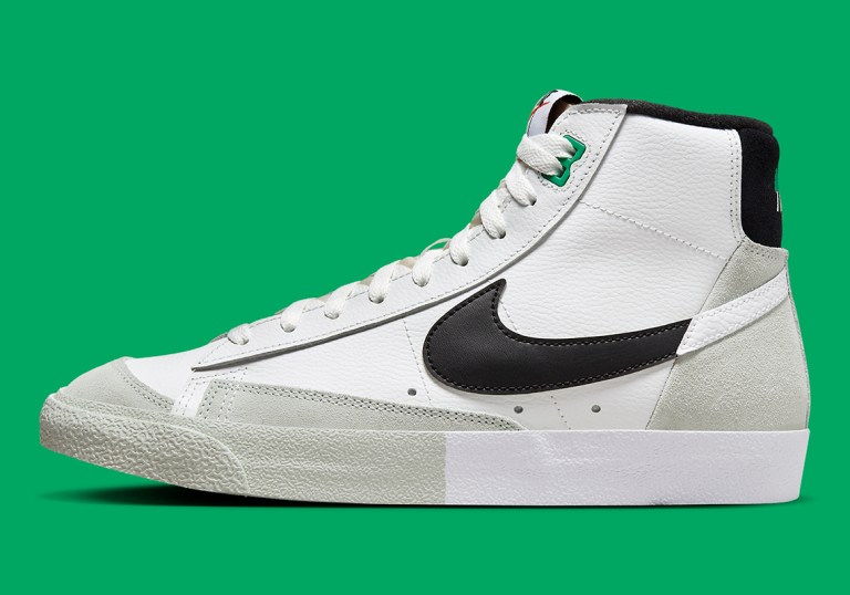 NIKE Men’s Blazer Mid ‘77 PRM Split - Wht/Blk Casual Shoes Sz 11.5 DZ2542-100 Nike Blazer Mid 77  main image 2