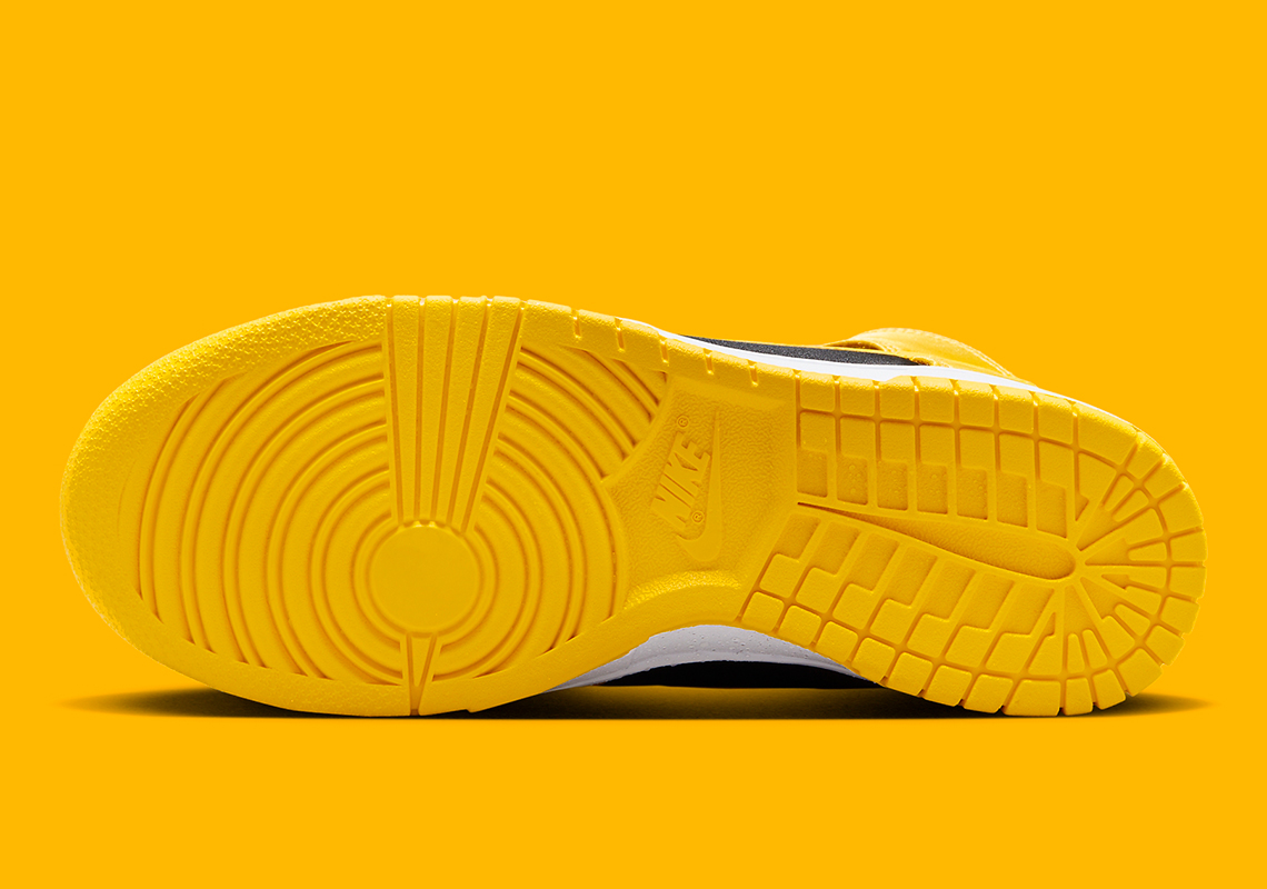 Nike Dunk High Satin Yellow Black Goldenrod Fn4216 001 2
