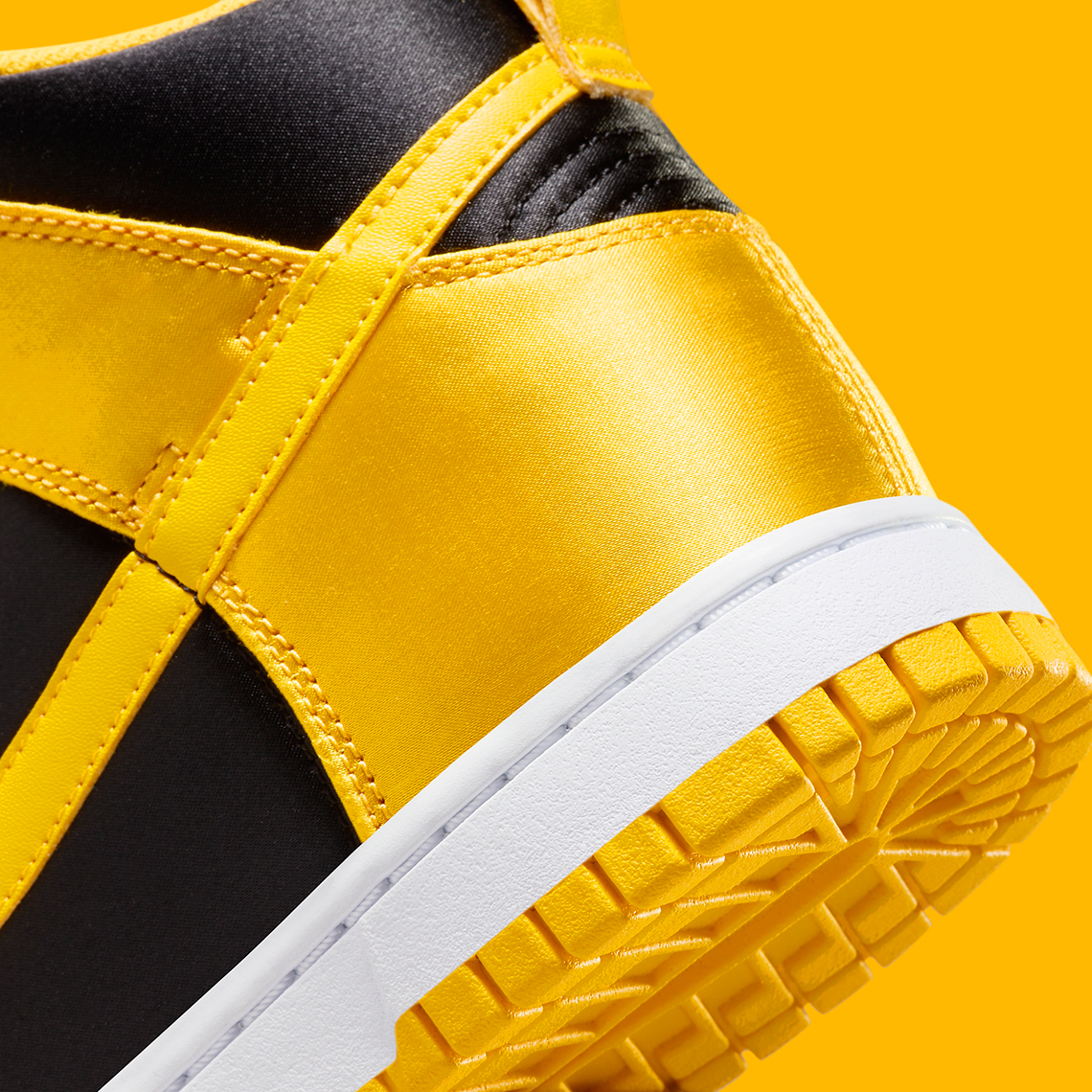 Nike Dunk High Satin Yellow Black Goldenrod Fn4216 001 7