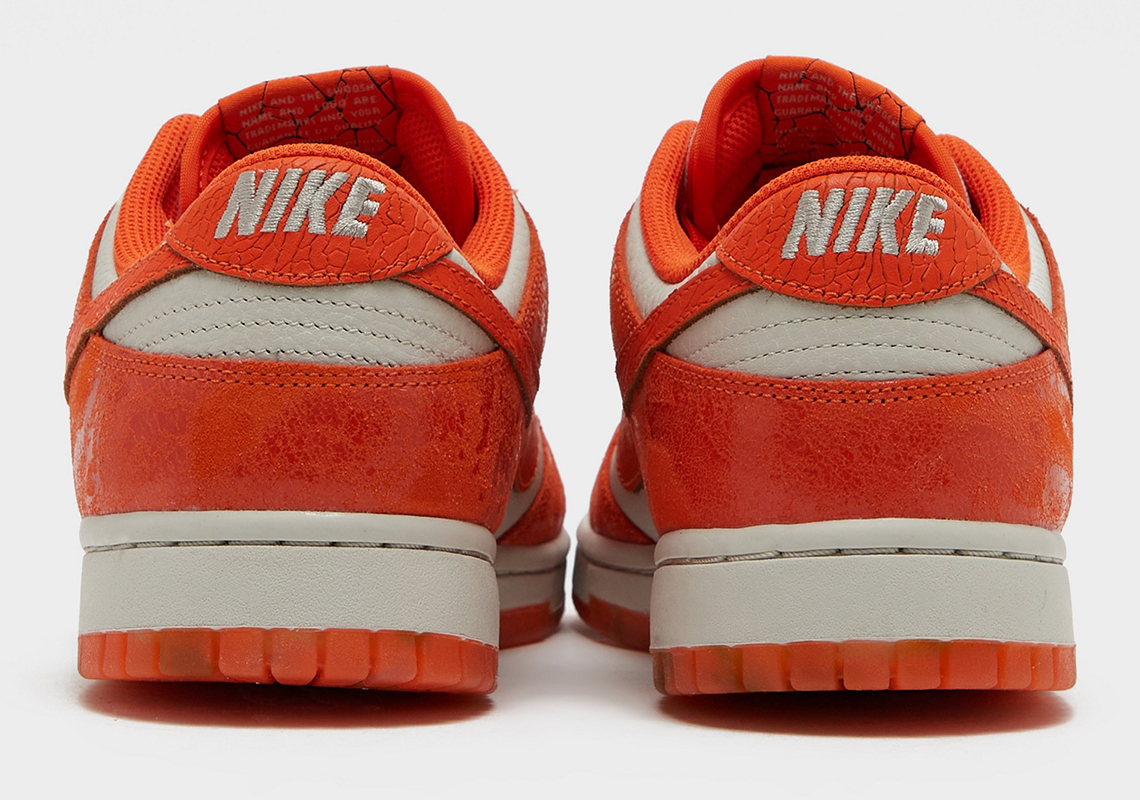 Nike Dunk Low Cracked Orange Leather 1