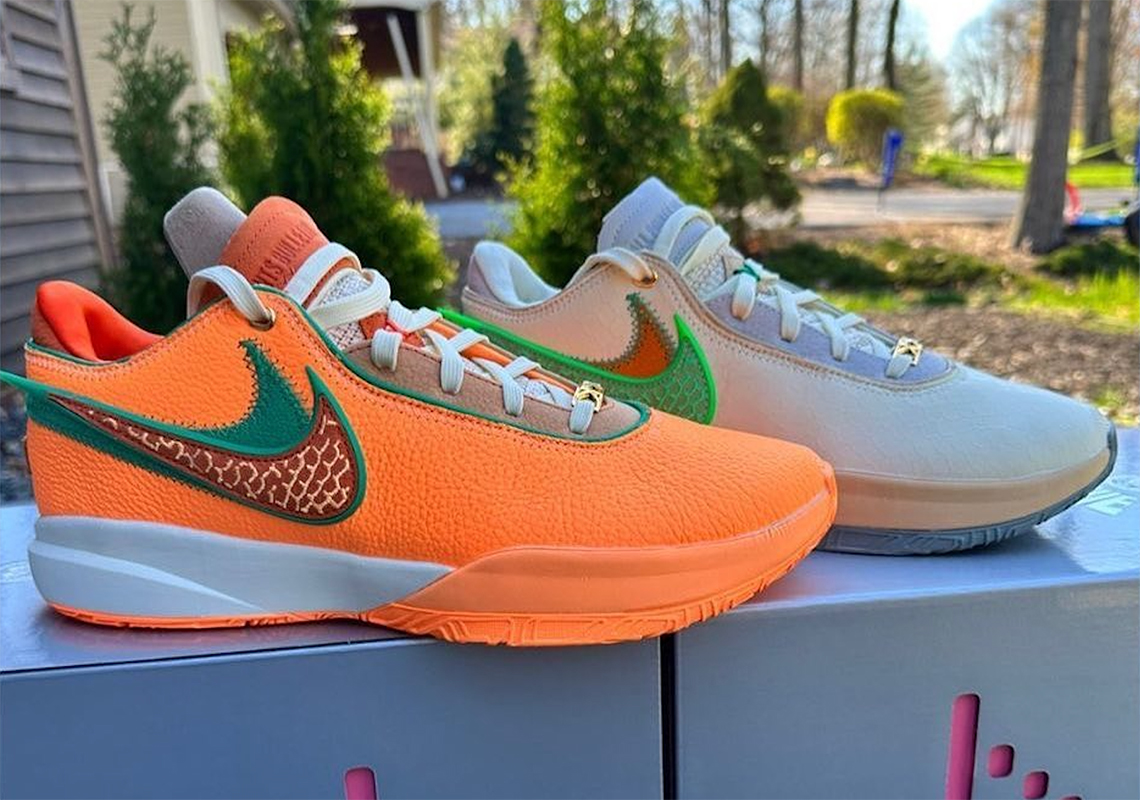 Both Colorways Of The FAMU x Nike LeBron 20 Release On May 9th