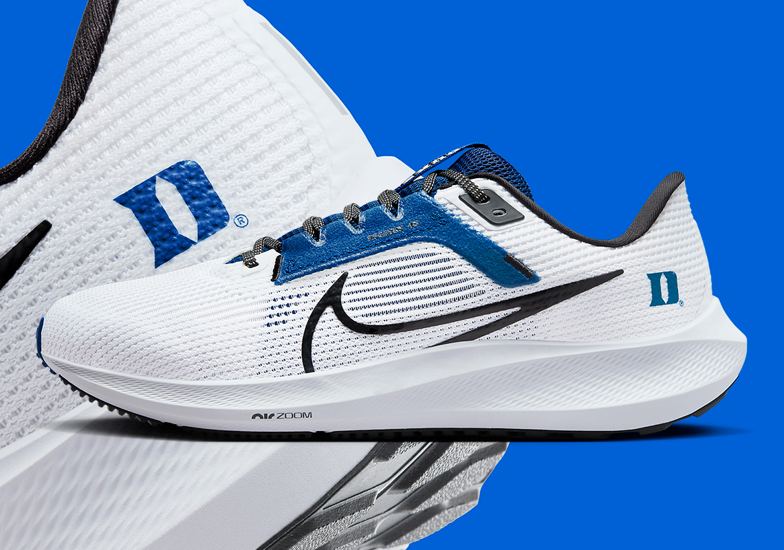 The Nike Zoom Pegasus 40 Comes Cured In The Duke Blue Devils Palette