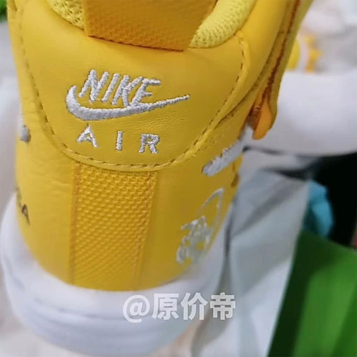 off white nike air force 1 mid canary yellow grim reaper 3