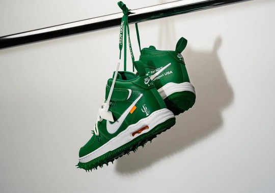 The Off-White x nike air max accelerate orange shoes sale online Mid "Pine Green" Releases Tomorrow