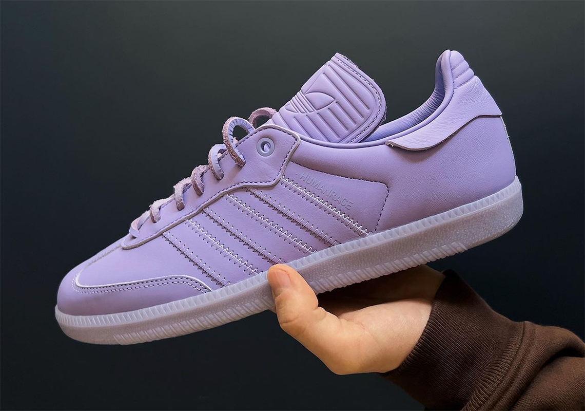det sidste pant bule Pharrell x adidas Samba Humanrace Purple | SneakerNews.com
