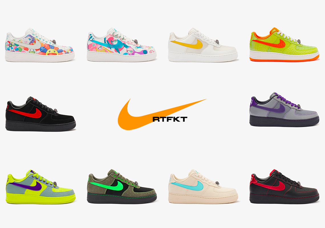 RTFKT Nike Air Force 1 Collection | SneakerNews.com