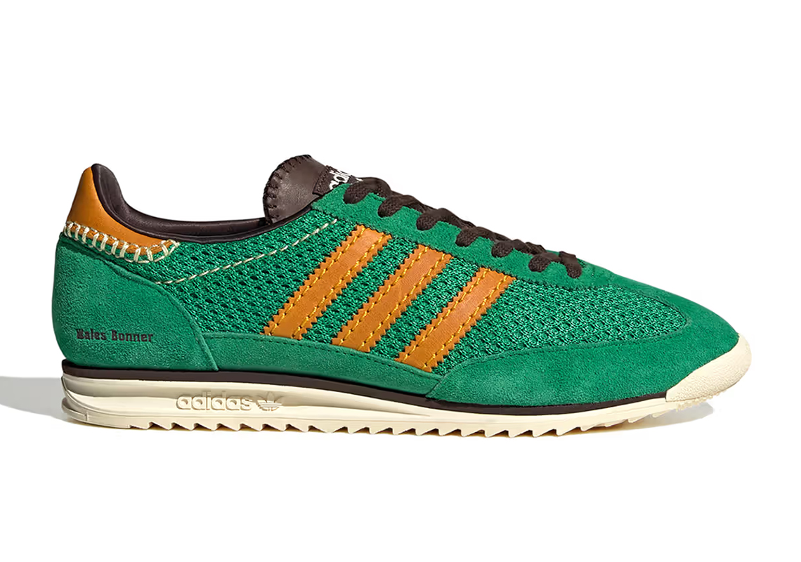 wales bonner adidas release sl72 green suede