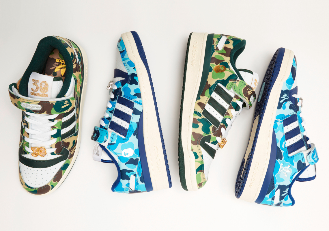 ショッピング販売 A BATHING APE®︎ × adidas Forum 84Low30th ...