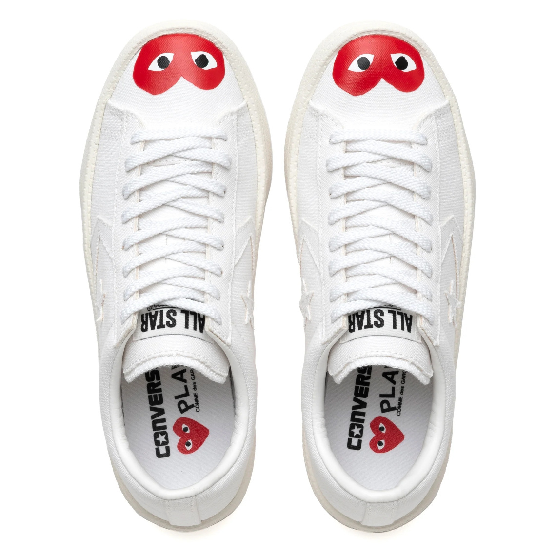 CdG PLAY Converse Pro Leather White 10