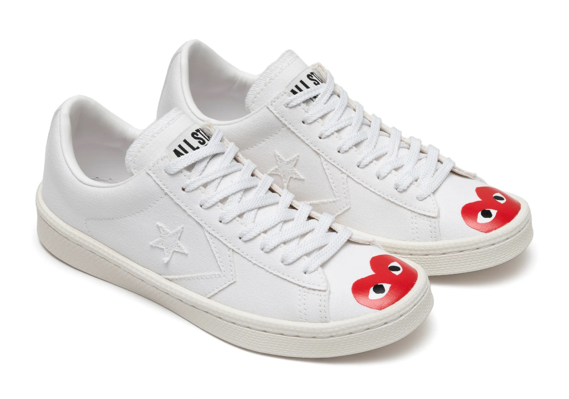 Cdg Play Converse Star Player Low Hack To School Field Surplus Field Surplus Dark Root Egret 169731C White 2