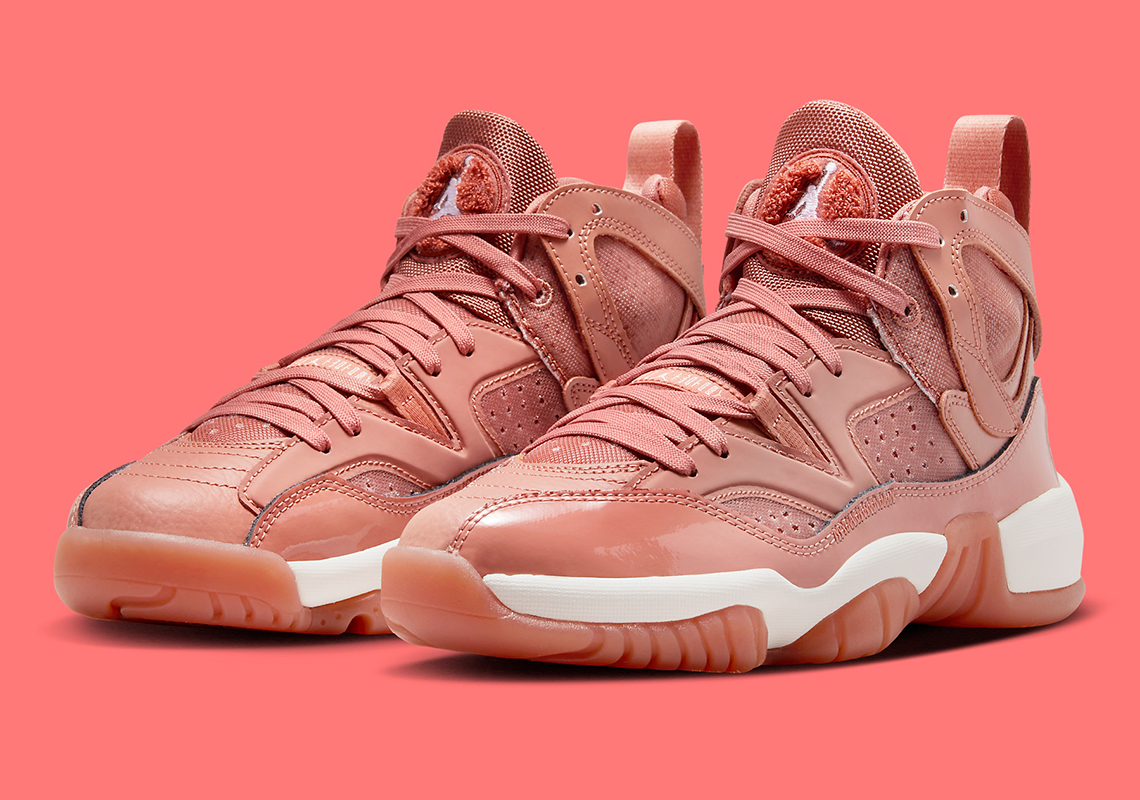 The Jordan Two Trey Dresses Up In A Women's Exclusive Rose Gold Colorway