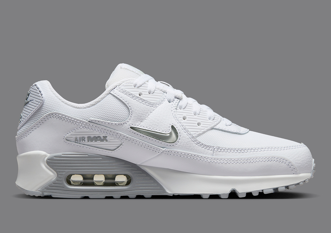 Nike Air Max 90 White Grey Jewel FN8005-100