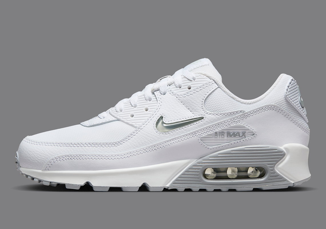 Nike Air Max 90 White Grey Jewel FN8005-100 | SneakerNews.com