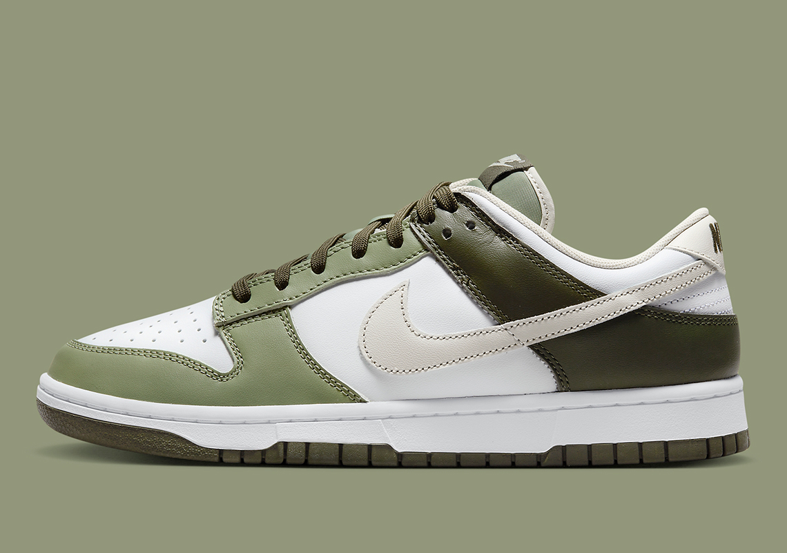 Nike Dunk Low White Olive FN6882-100 | SneakerNews.com