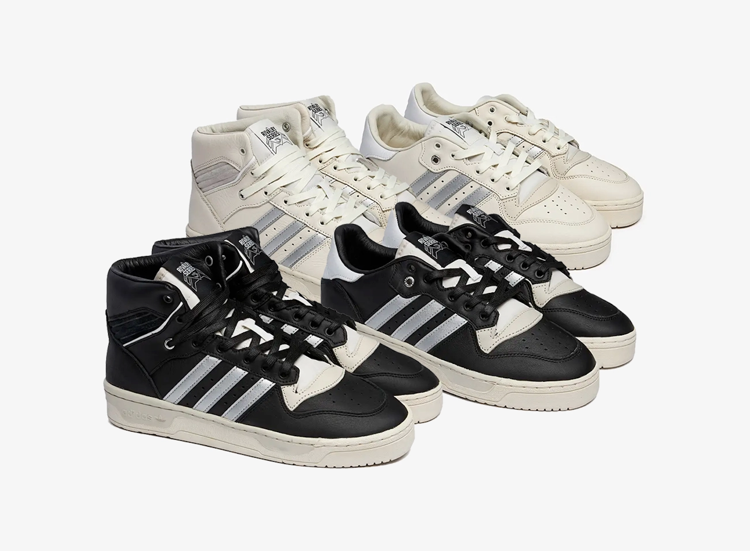 The adidas Consortium Program Gives The adidas Rivalry “Core Black” And “Chalk White” Makeovers