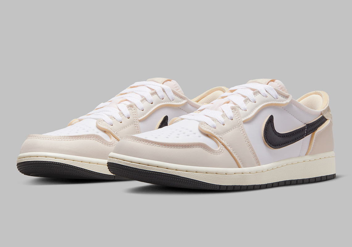 Official Images Of The Air Jordan 1 Low OG EX "Sail/Atmosphere Grey"